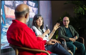 Claudia Piñeiro en el festival "Mar de palabras", de Santo Domingo (Instagram)