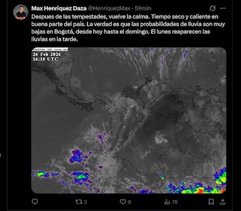 El meteorólogo aseguró que el