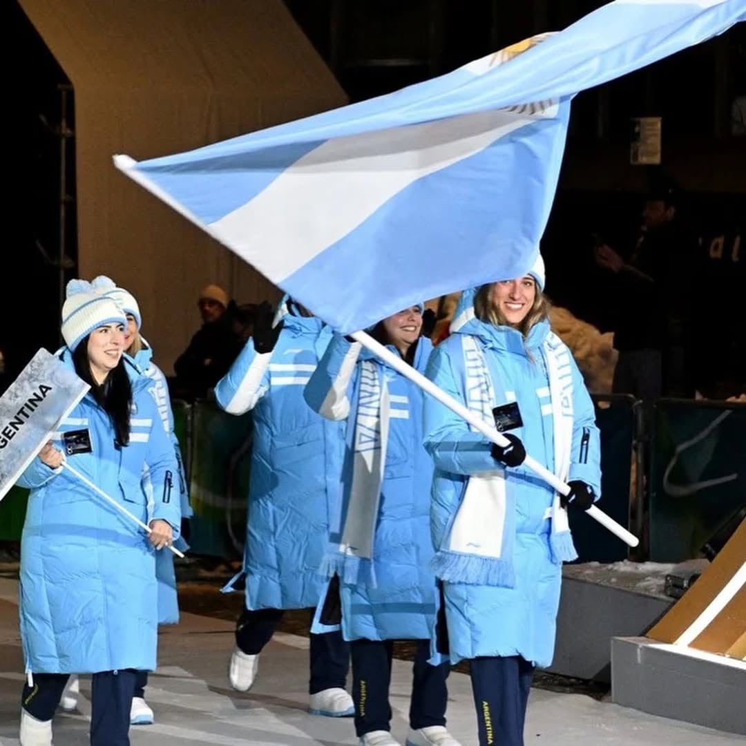 Baruzzi durante la ceremonia de apertura de Milano-Cortina 2026