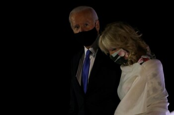 Joe Biden y su esposa