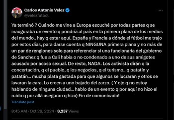 El periodista, quien se encuentra