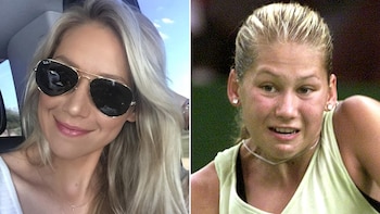 La ex tenista volvió a