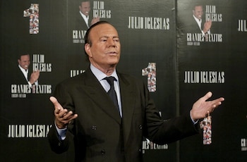 El cantante español Julio Iglesias,