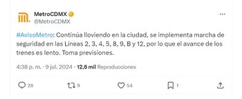 Servicio del Metro CDMX activa