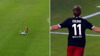 Polémica en el inicio, error de Rojo y gran definición: el gol de Colidio con el que River Plate abrió el marcador frente a Racing