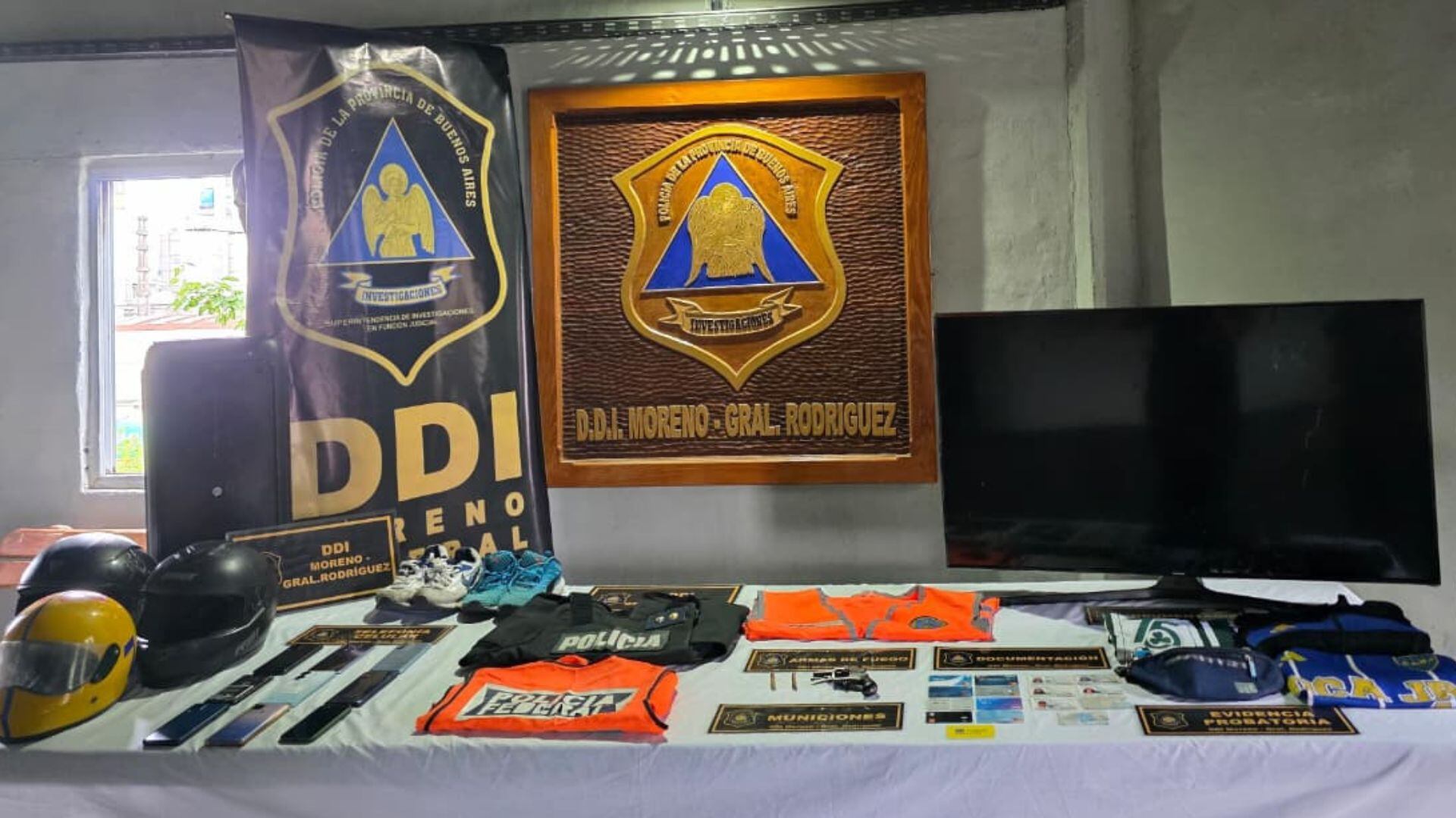 Los elementos secuestrados por los agentes de la DDI