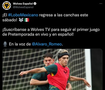 Los Wolves anuncian que Raúl