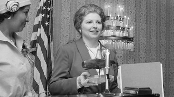 Sara Weddington, cuando era asistente