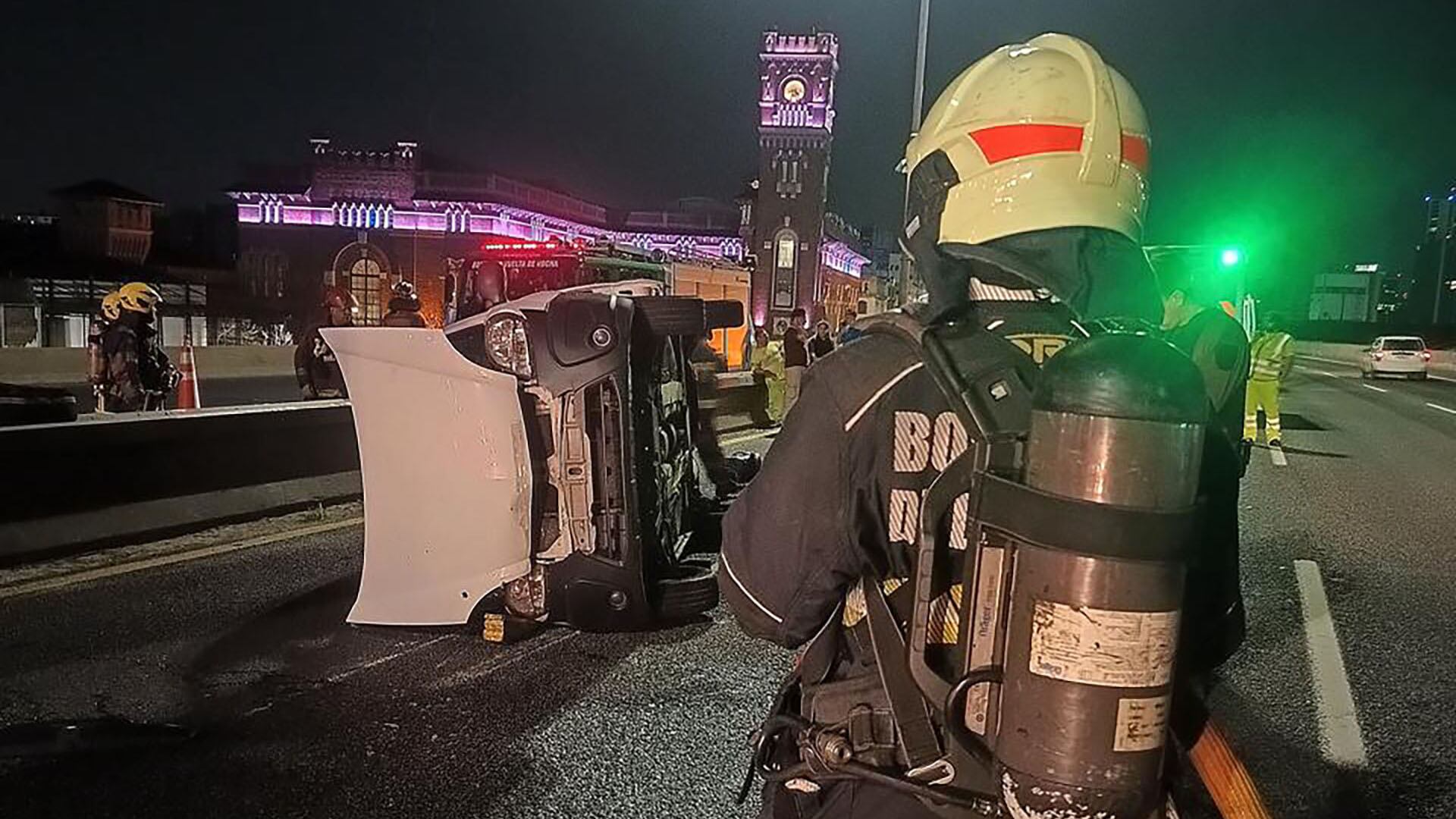Así terminó la camioneta