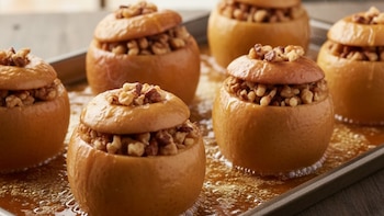 Manzanas al horno rellenas de