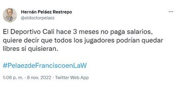 Deportivo Cali adeudaría tres meses
