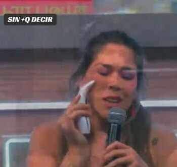 ¿Alejandra Baigorria se molestó con Israel Dreyfus? El modelo responde por polémica parodia. Captura: Sin + que decir.