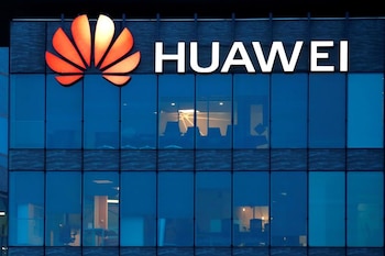 El logo de Huawei en