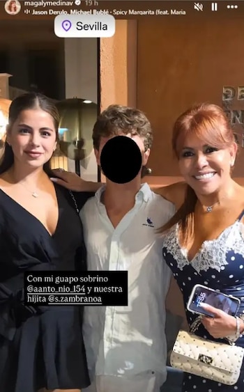 Magaly Medina comparte foto con Antoñito, hijo de Sheyla Rojas, y deja claro el vínculo que tiene con él. Captura: IG.