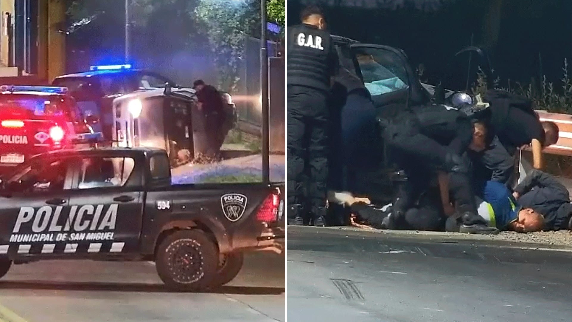 Tres vehículos intentaron escapar por avenidas del conurbano luego de la alerta de la víctima