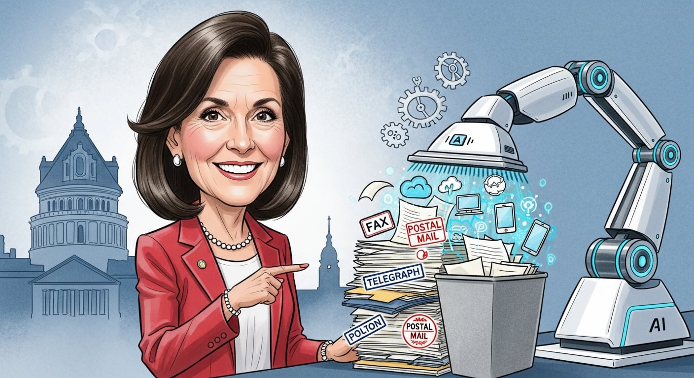 El estado de Nueva York busca eliminar normas y trámites obsoletos que aún exigen fax, telégrafo, correo postal y firmas manuscritas (VisualesIA ScribNews)