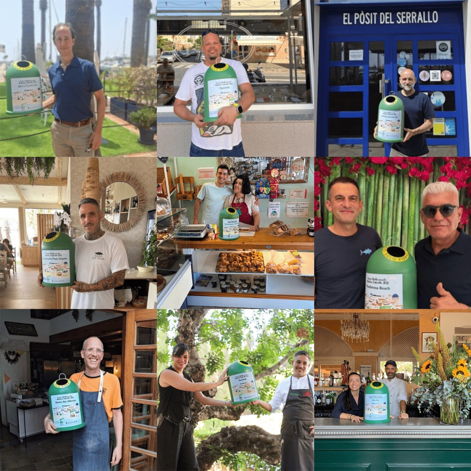 Ecovidrio premia a nueve restaurantes costeros por convertir la sostenibilidad en negocio