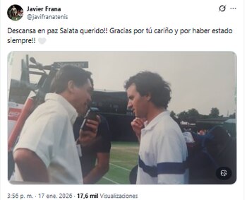 Javier Frana se despidió de