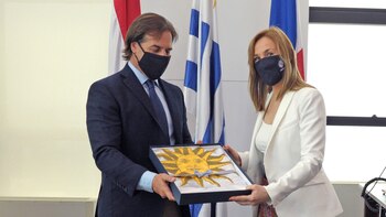 lacalle pou con Ana Teresa Ayala