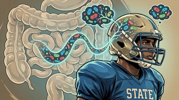 Los impactos en la cabeza alteran el microbioma intestinal en jugadores universitarios de fútbol americano