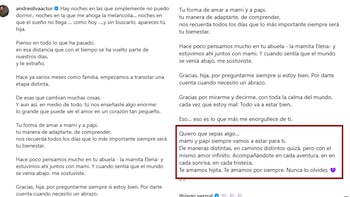 Emotivo mensaje de Andrés Silva