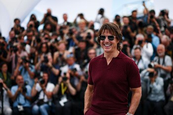 Tom Cruise posa durante el