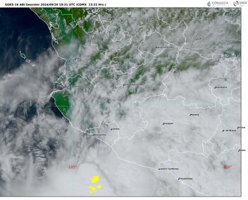 Imagen 2: GOES-16 ABI, GEOCOLOR