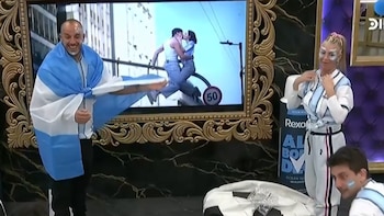 El beso de la exesposa del Turco García y Emanuel Di Gioia en Gran Hermano Generación Dorada: “Mi marido me mata”