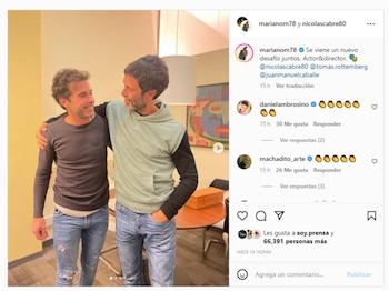 Nico Cabré y Mariano Martínez