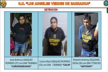 "Los Ángeles Verdes” operaba desde Barranca tras originarse en Paramonga. Andina