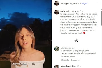 Antonella Petro en Instagram