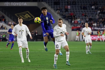 Nacido el 1 de septiembre de 2003 en Texas, Gómez se formó en FC Dallas y suma convocatorias con Estados Unidos y México. (Foto: Kiyoshi Mio-USA TODAY Sports)