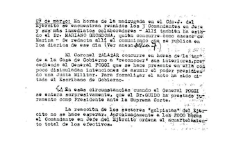 El teniente general Poggi se