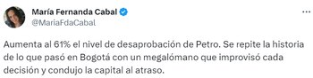 Twitter/@MariaFdaCabal