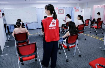 El personal de Japan Airlines