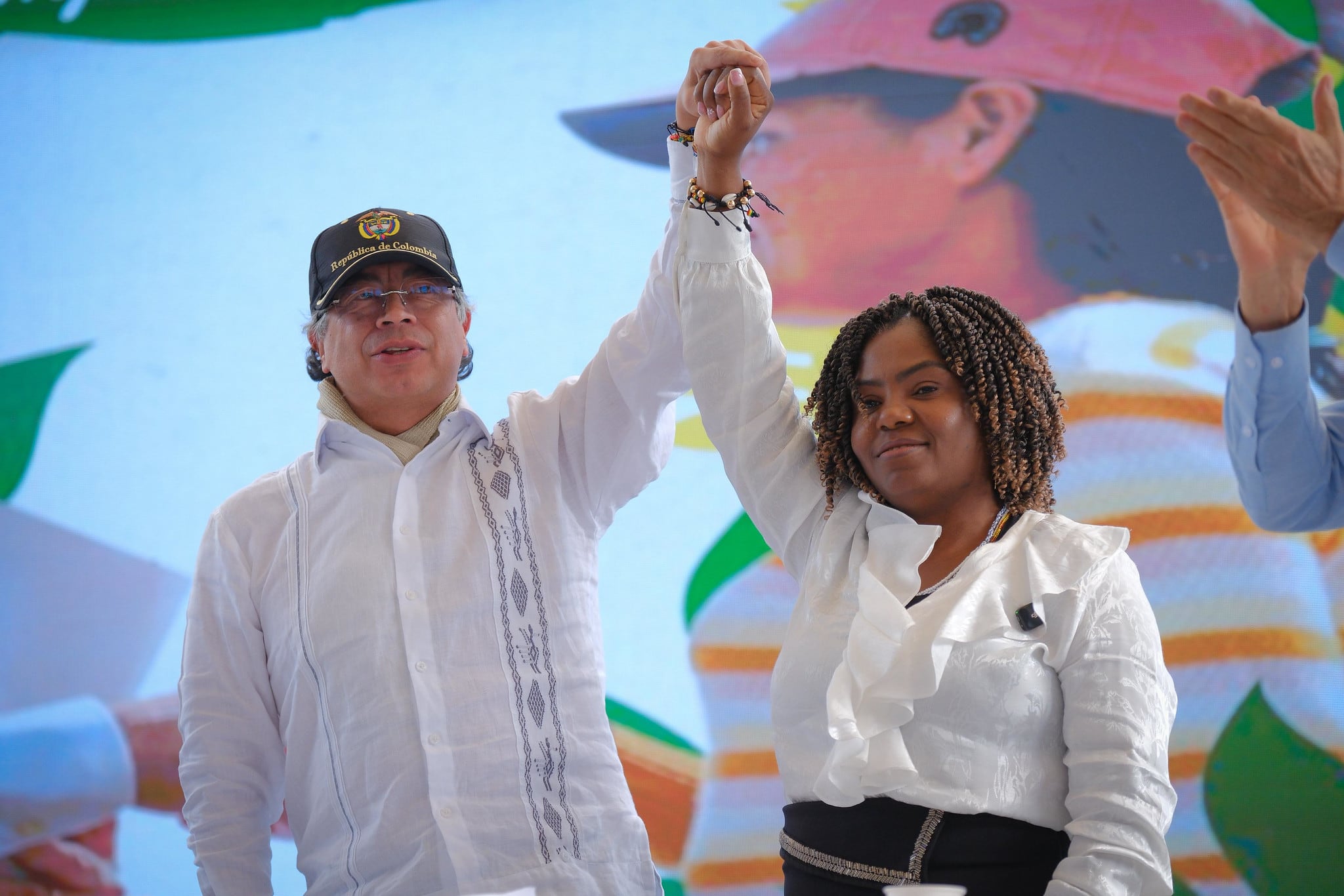 En septiembre de 2025, durante la firma del Pacto Territorial por el Cauca, en Timbío, parecía darse la reconciliación entre Gustavo Petro y Francia Márquez; sin embargo, la relación entre ambos siguió siendo distante - crédito Presidencia