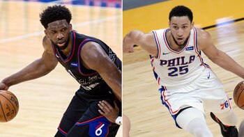 Joel Embiid y Ben Simmons