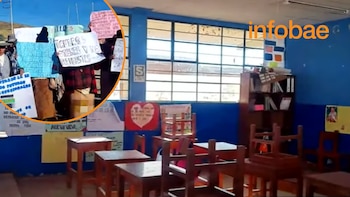 Alumnos de colegio en Arequipa