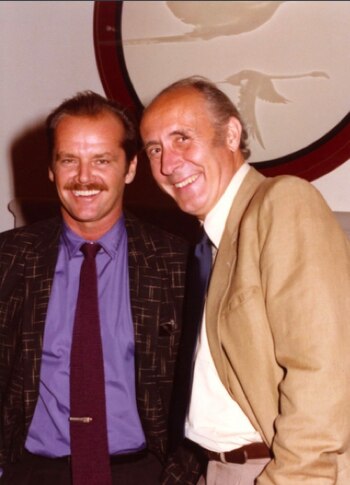 Mancini con el actor Jack