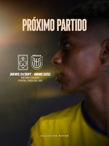 Anuncio del Ecuador vs Corea del Sur por amistoso FIFA 2026. - créditos: La Tri