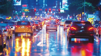 La congestión vial se dispara