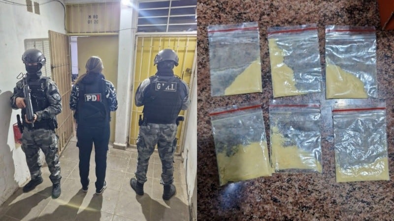 La Policía de Investigaciones secuestró 9 gramos de brolamfetamina distribuidos en seis envoltorios durante un allanamiento en el Fonavi de Cavia al 1700, en Rosario