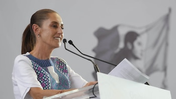 Sheinbaum informó el avance de los programas sociales en San Luis Potosí. (Foto: Presidencia)
