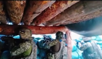 En las trincheras de Ucrania,