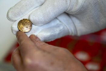 Una moneda gala. (Foto de