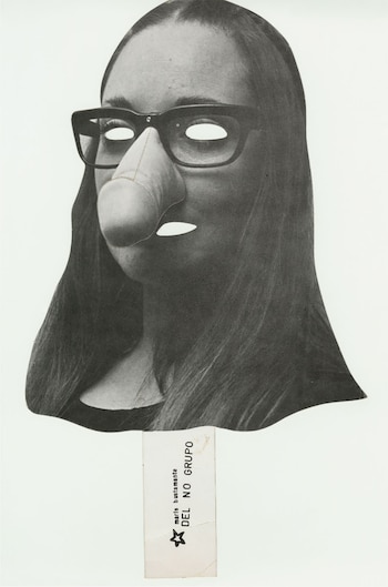 Una de las máscaras troqueladas