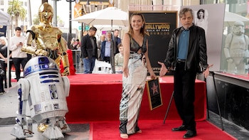 Mark Hamill y Billie Lourd,