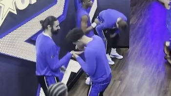 El video que causó estupor en la NBA: dos jugadores simularon consumir droga en un saludo antes de un partido