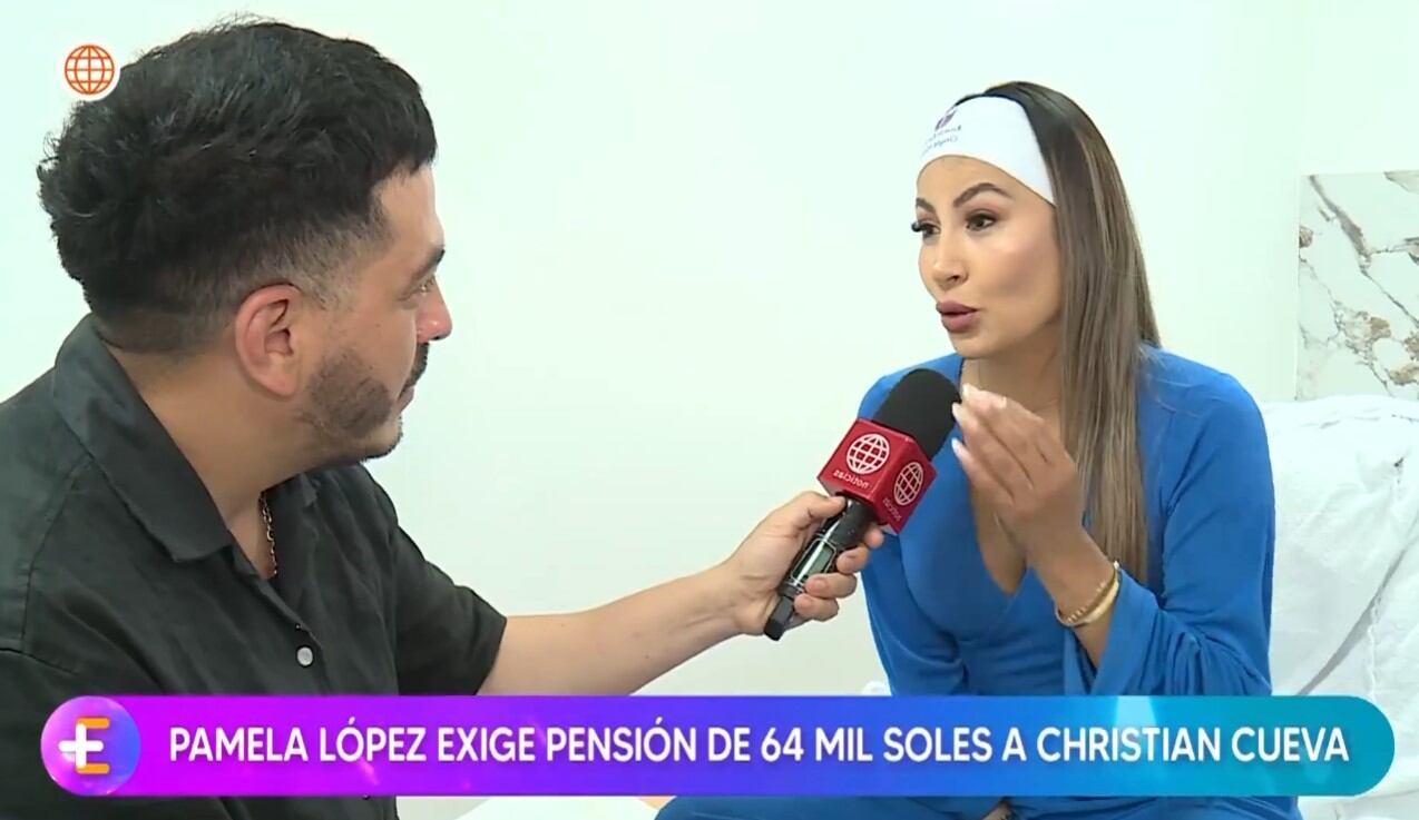 Pamela López anuncia acciones legales y habla de la pensión que solicitó a Christian Cueva. Infobae Perú / Captura TV - América Televisión