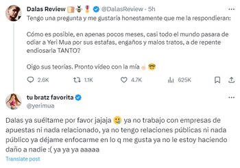 Desde meses atrás Yeri ha